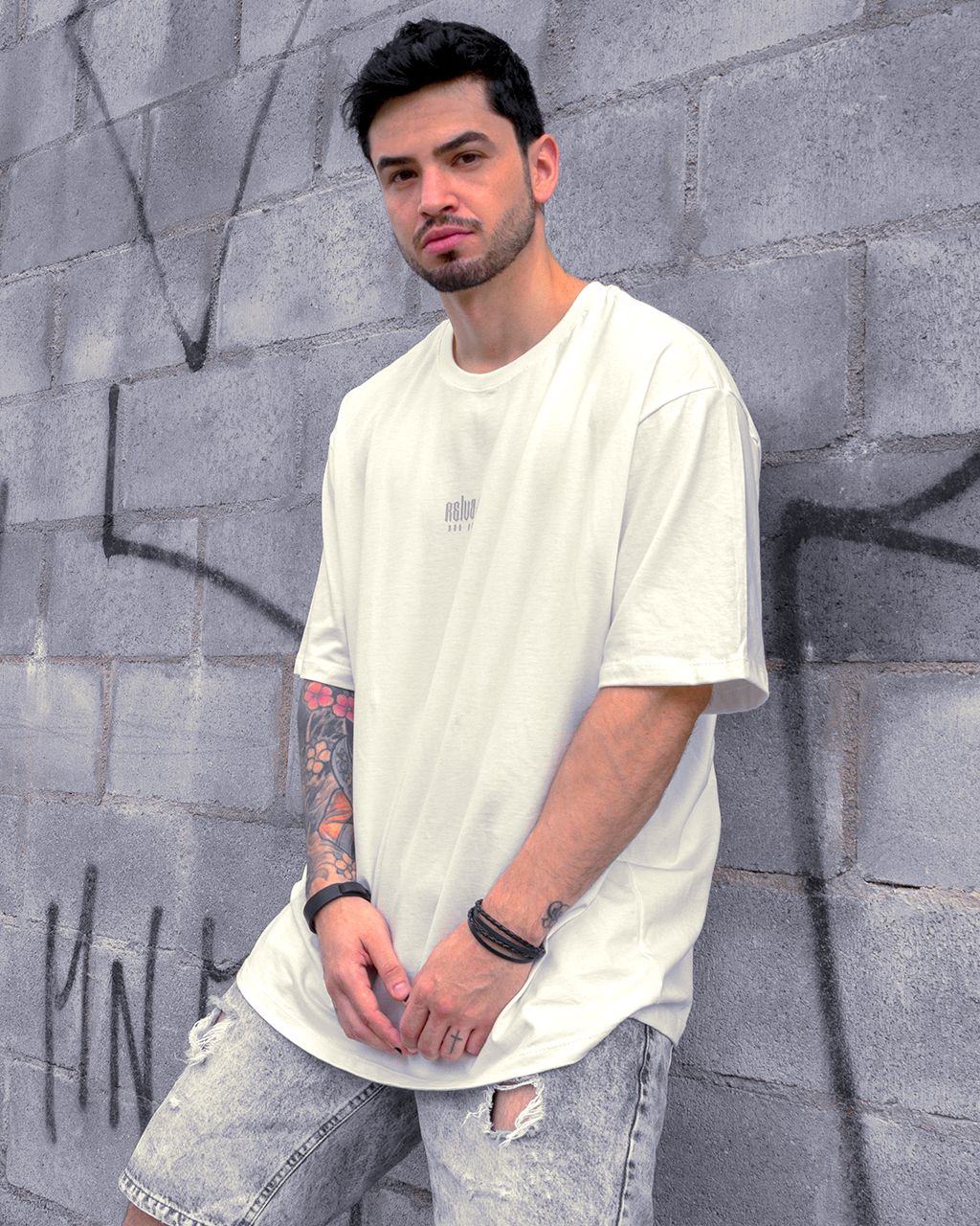 camiseta oversized off white