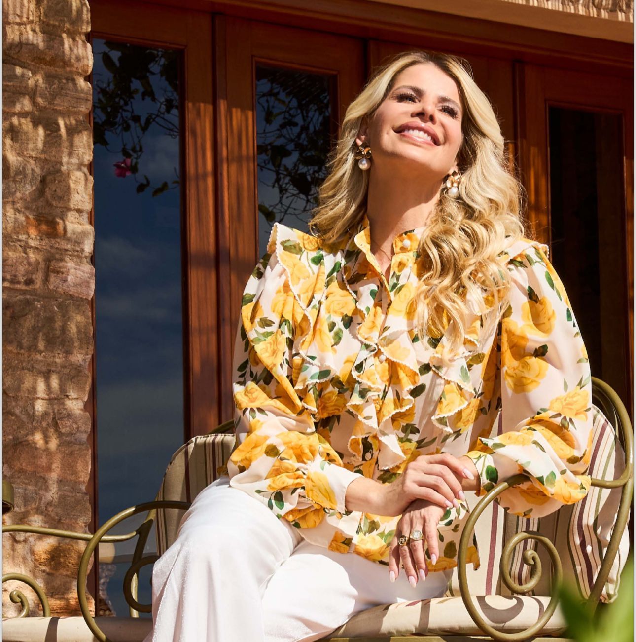 CAMISA CHIFFON ESTAMPA FLORAL LUZIA FAZZOLLI AdmireR Moda Clássica
