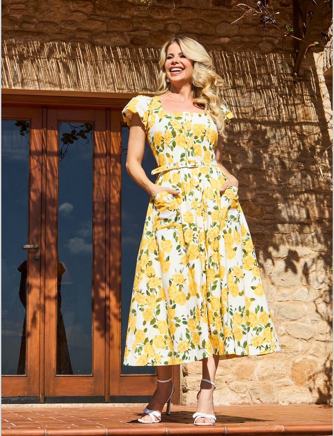 VESTIDO CHEMISE SARJA ESTAMPADO LUZIA FAZZOLLI AdmireR Moda