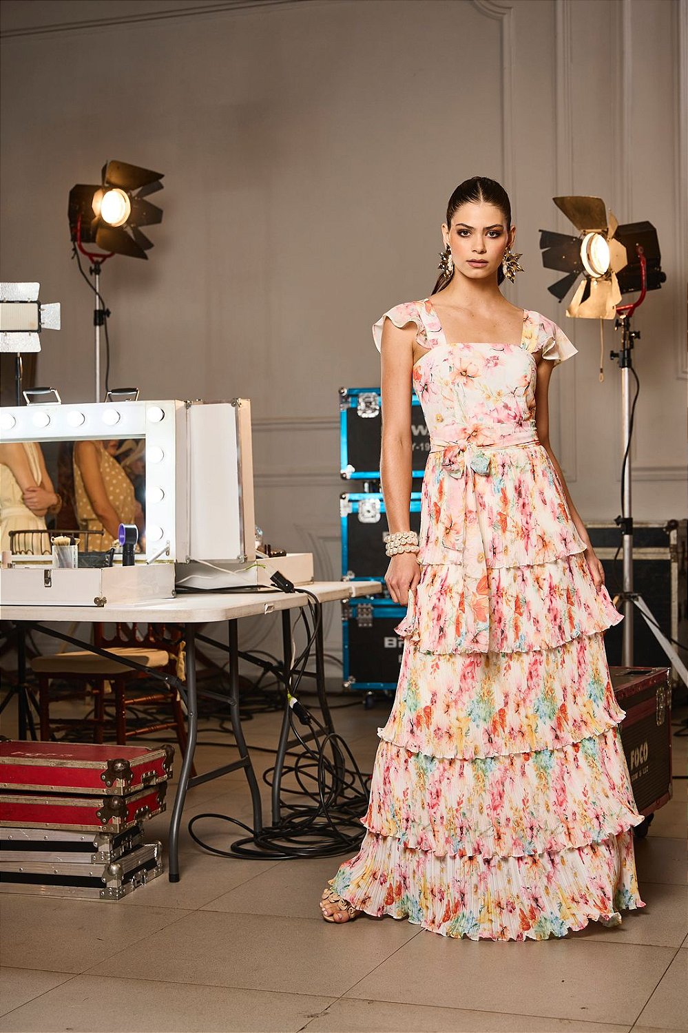 Couture Vestido Plissado 2018 Vestidos Para Casamento Curtos 2018 Vestido  De Festa Longo Top