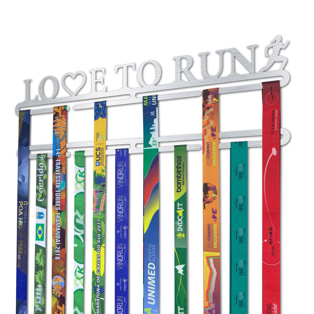 Porta Medalhas Corrida Feminino - Love To Run