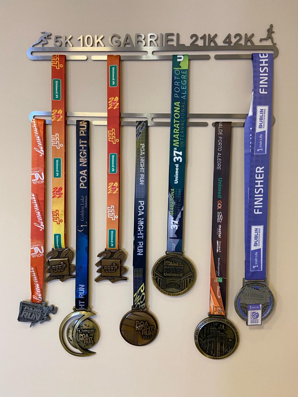 Porta Medalhas Personalizado de Corrida