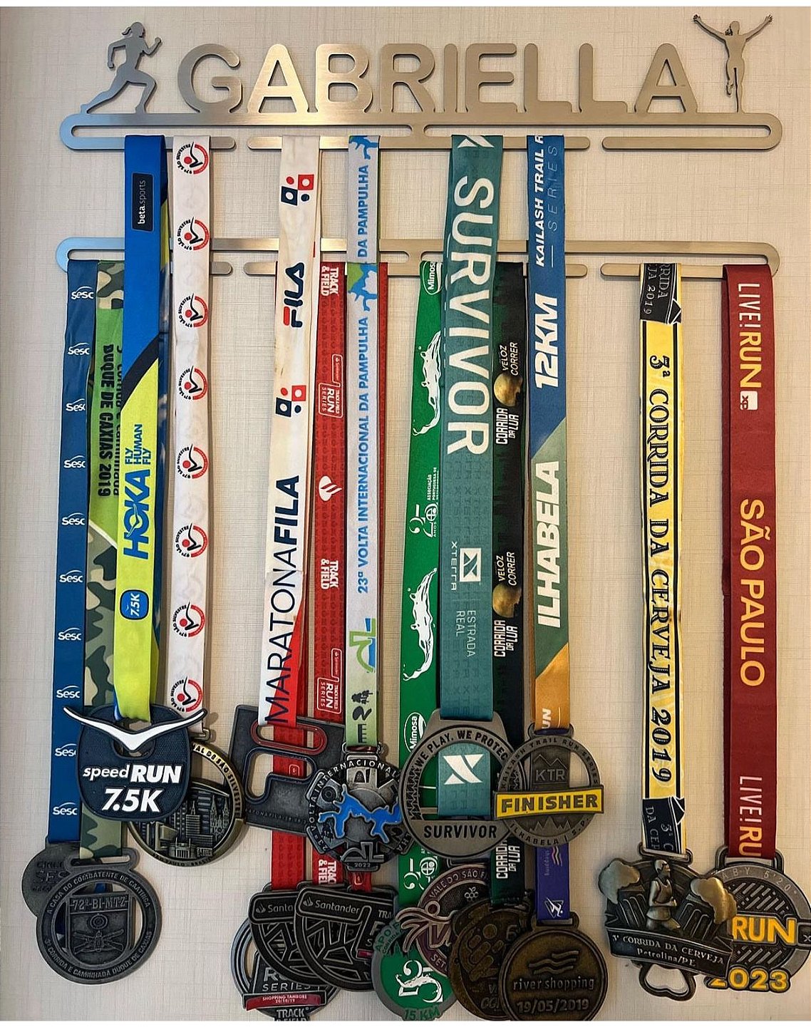 Porta Medalhas Personalizado de Corrida