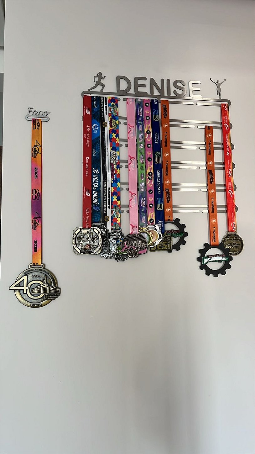 Porta Medalhas Personalizado de Corrida