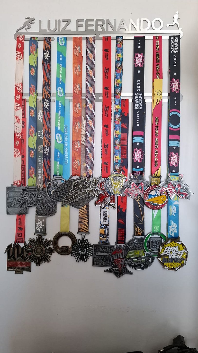Porta Medalhas Personalizado de Corrida