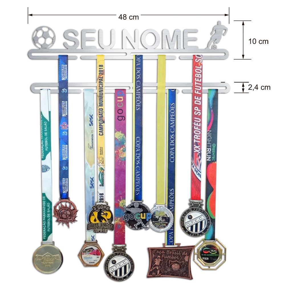 Porta Medalhas Personalizado de Futebol