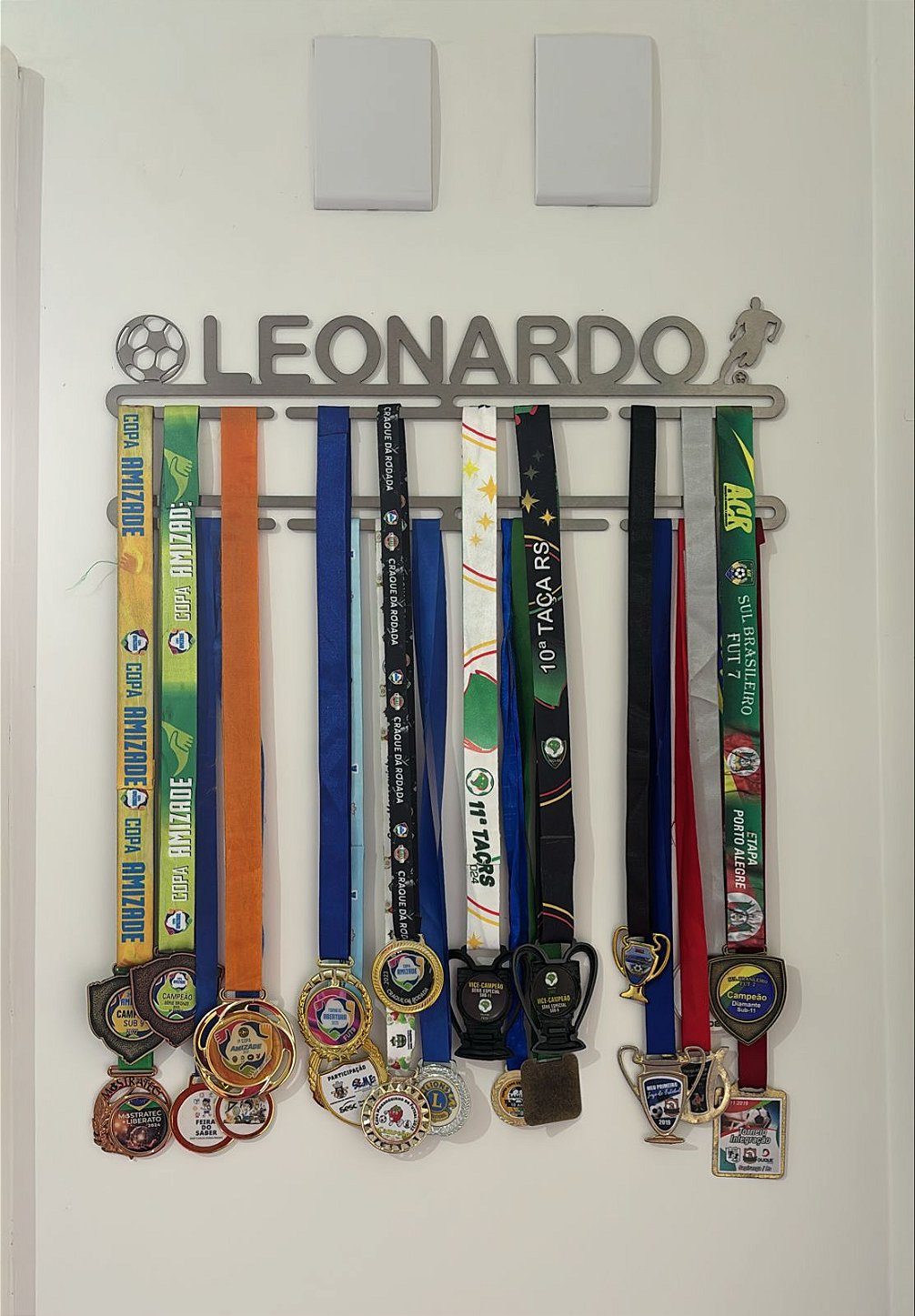 Porta Medalhas Personalizado de Futebol