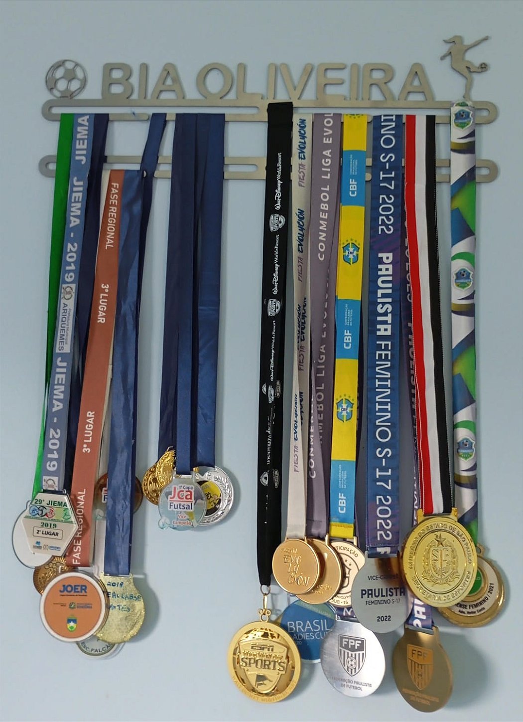 Porta Medalhas Personalizado de Futebol