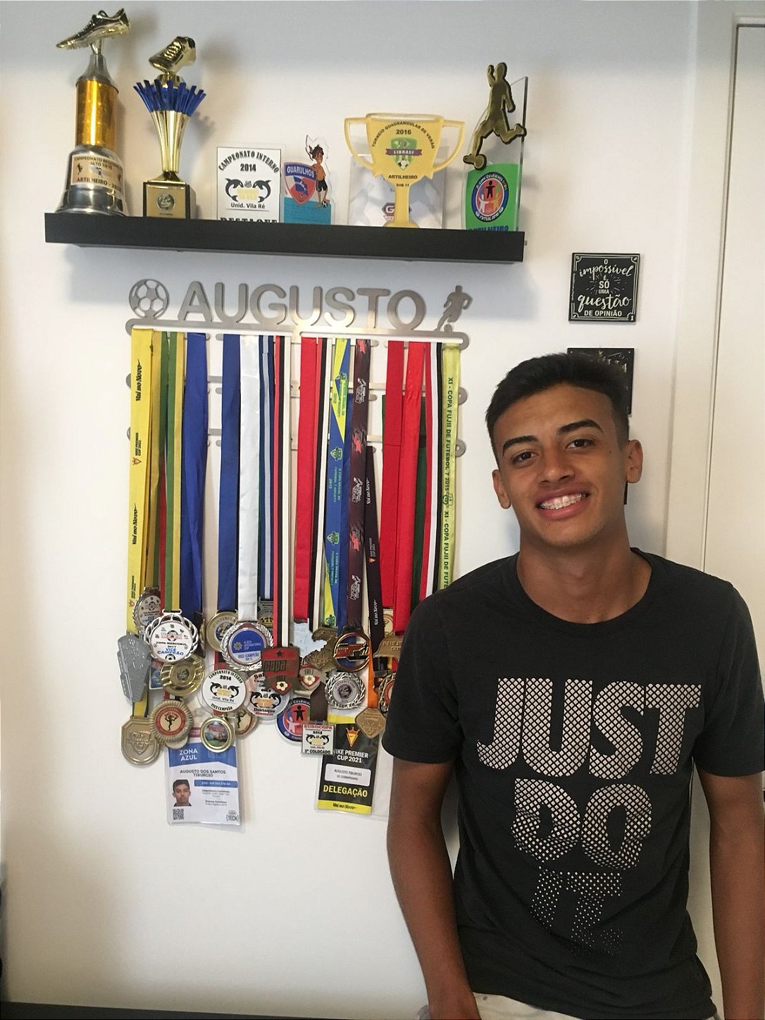 Porta Medalhas Personalizado de Futebol