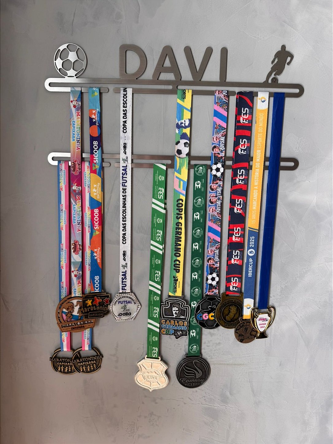 Porta Medalhas Personalizado de Futebol