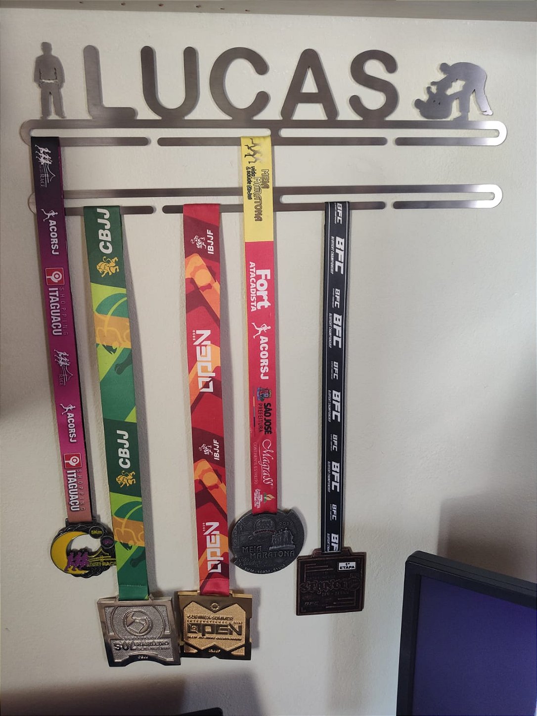 Porta Medalhas Personalizado de Jiu Jitsu