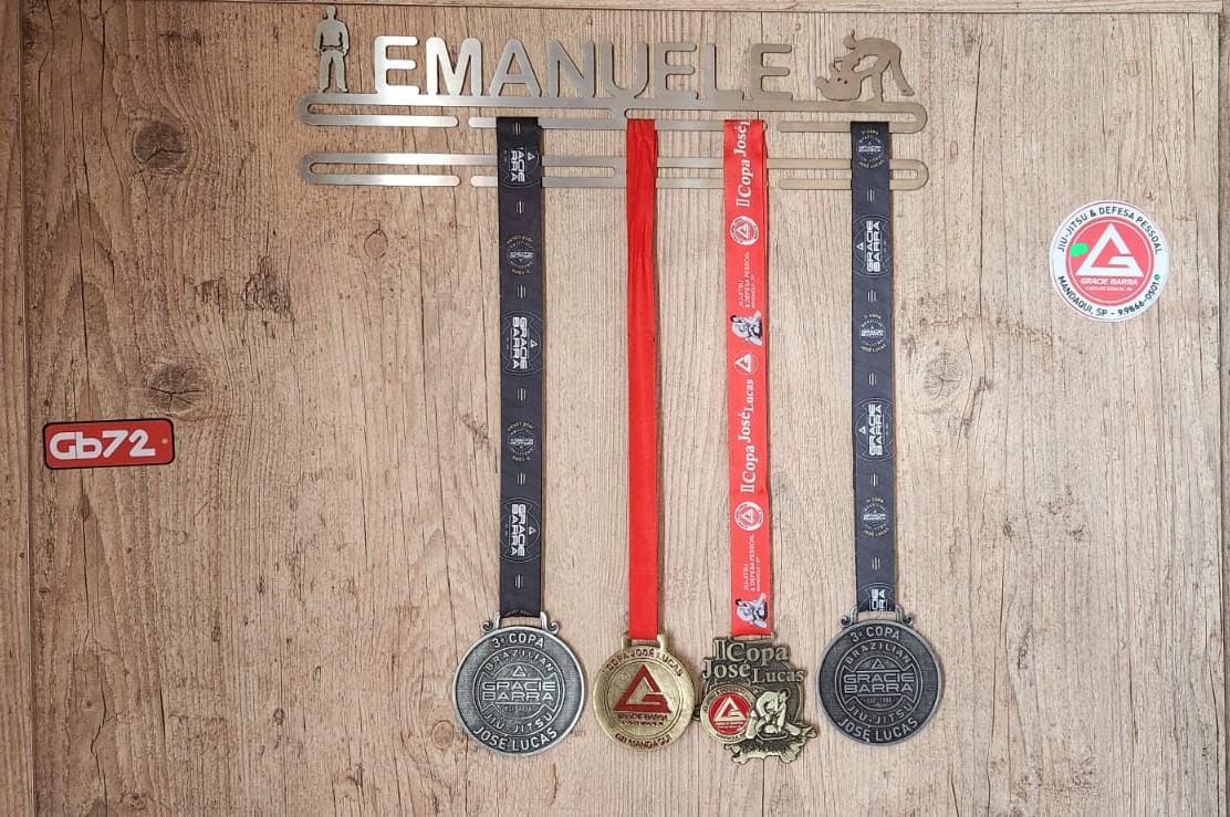 Porta Medalhas Personalizado de Jiu Jitsu