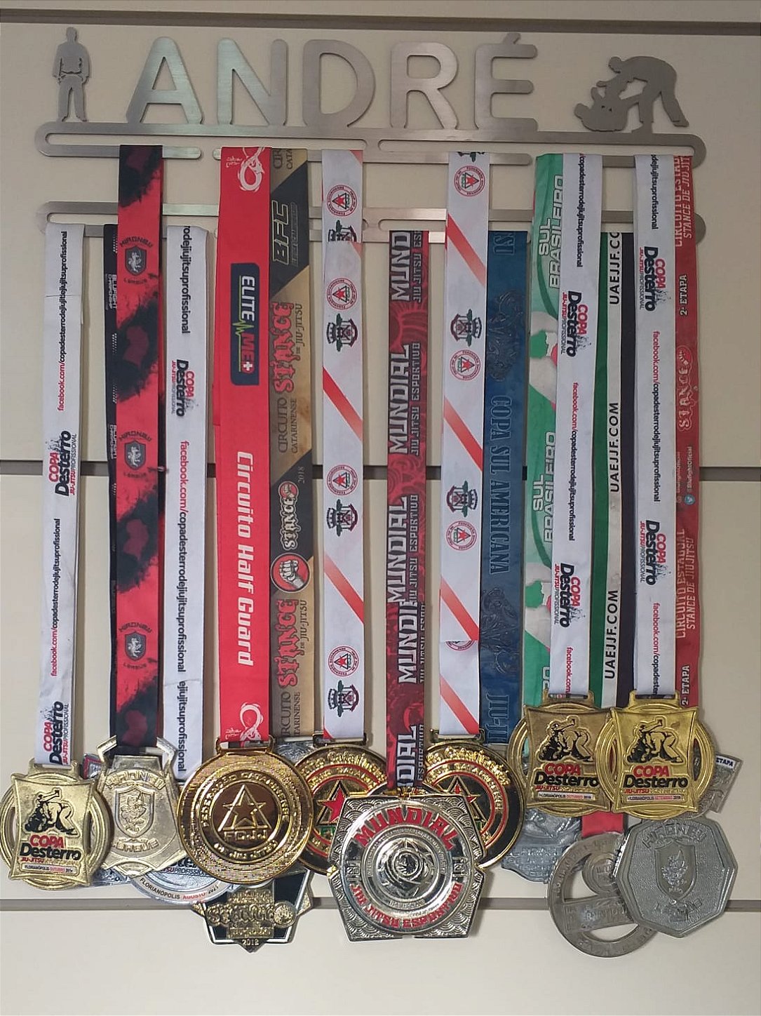 Porta Medalhas Personalizado de Jiu Jitsu