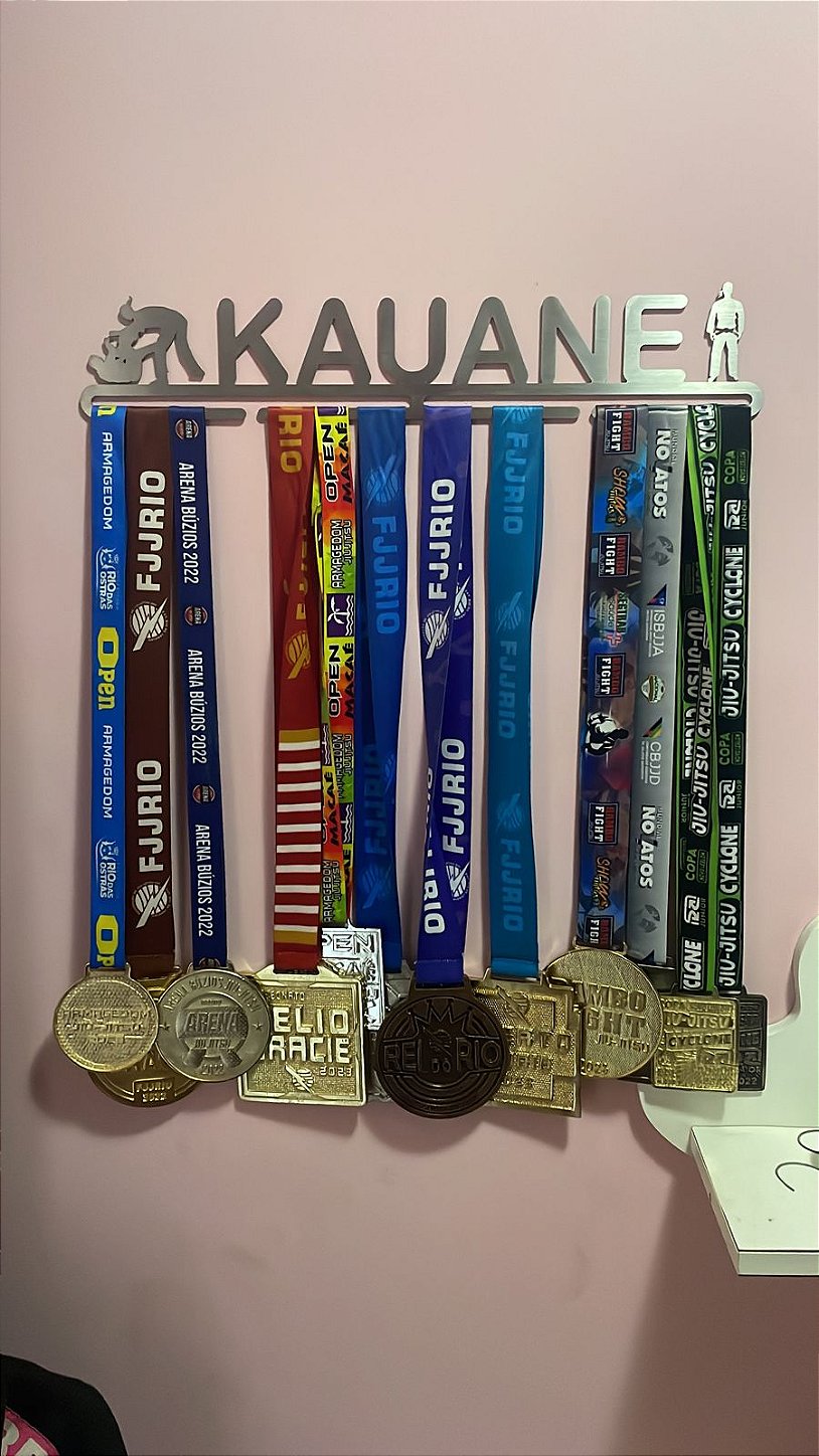 Porta Medalhas Personalizado de Jiu Jitsu