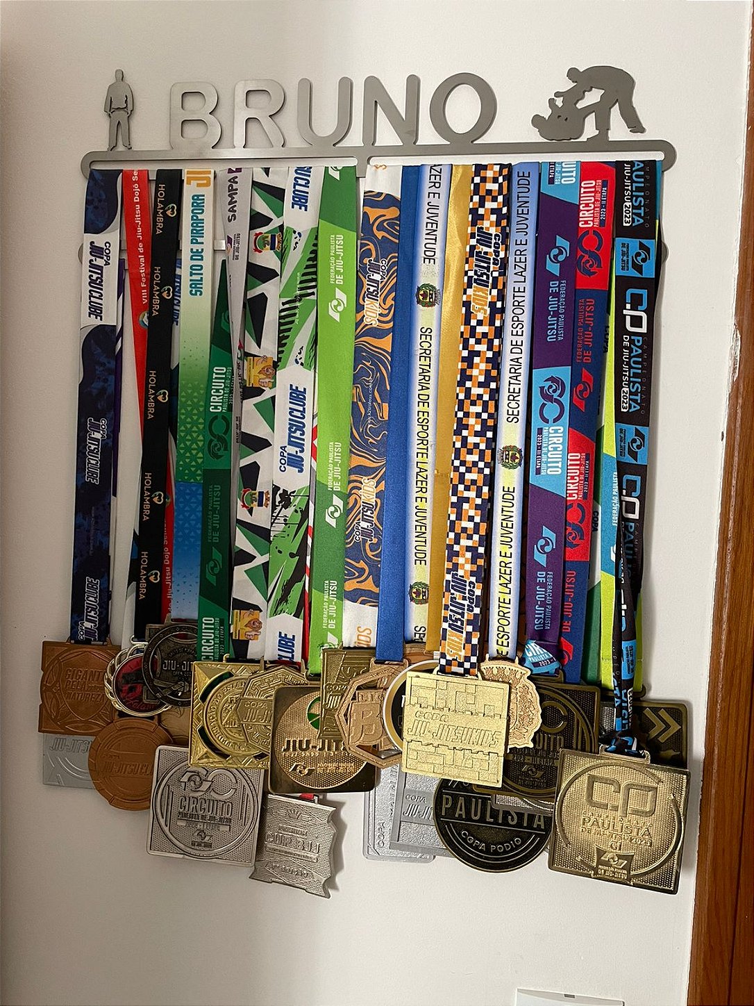 Porta Medalhas Personalizado de Jiu Jitsu