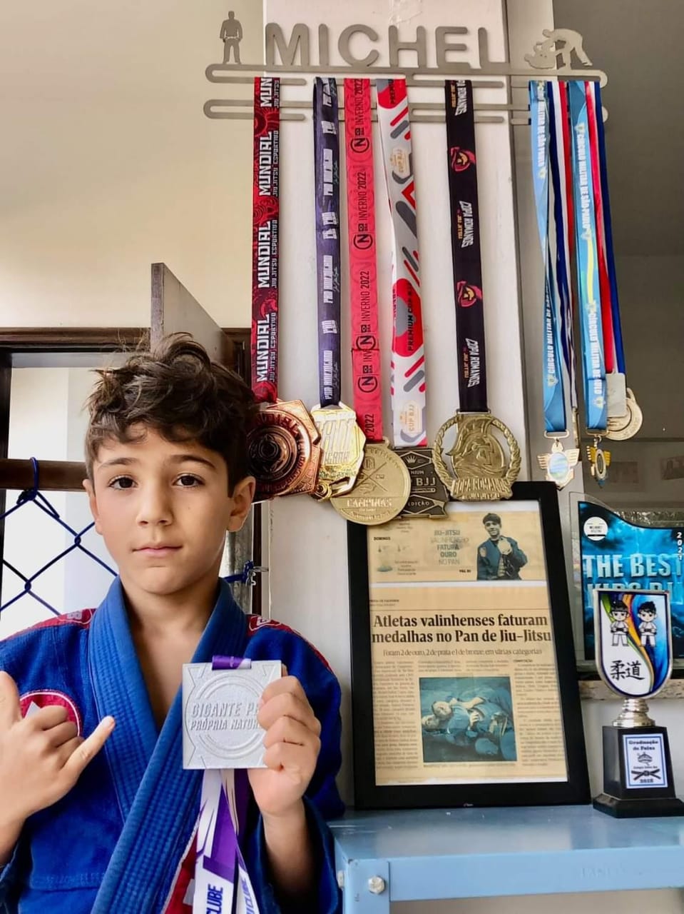 Porta Medalhas Personalizado de Jiu Jitsu