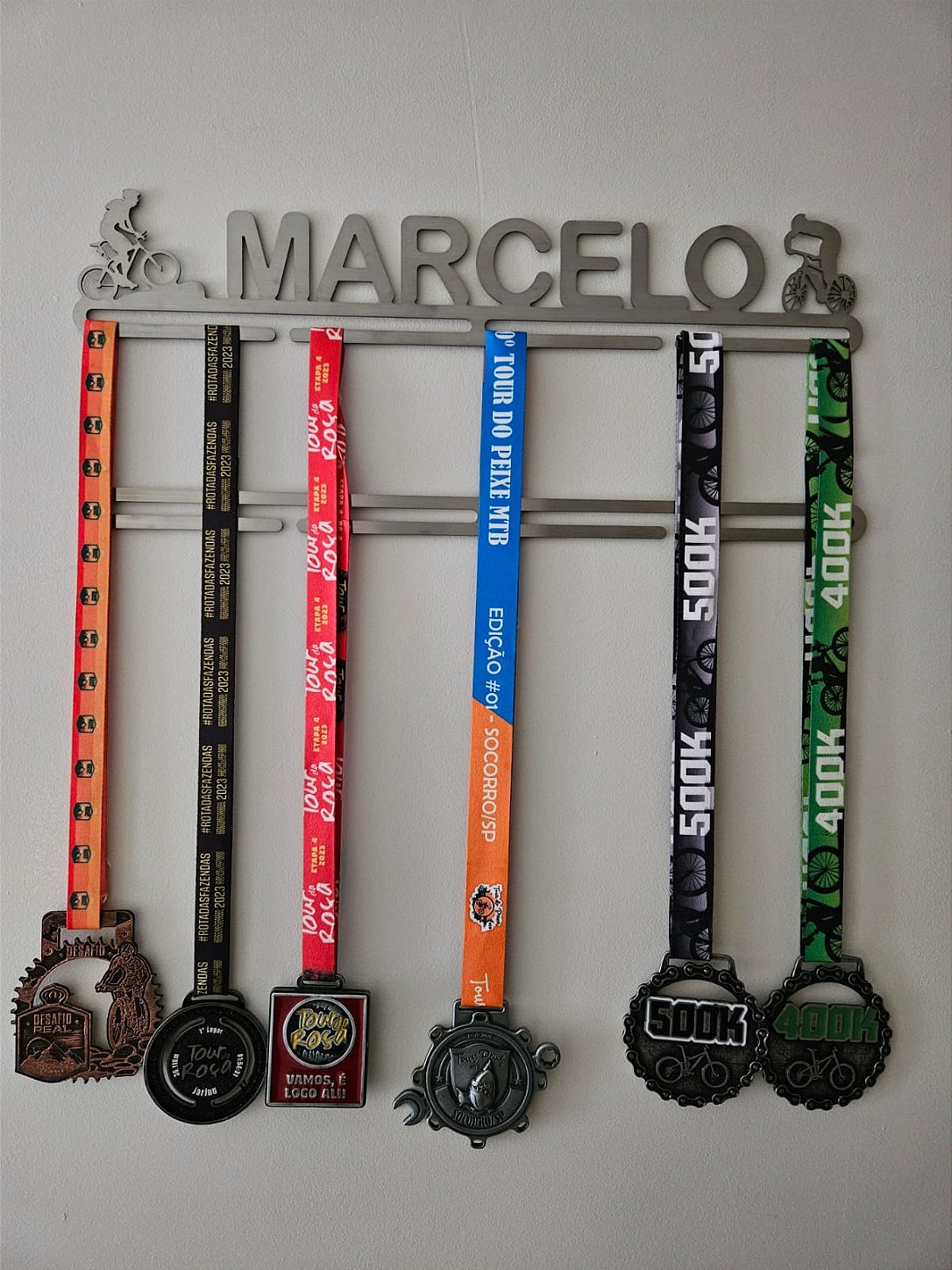 Porta Medalhas Personalizado de Mountain Bike