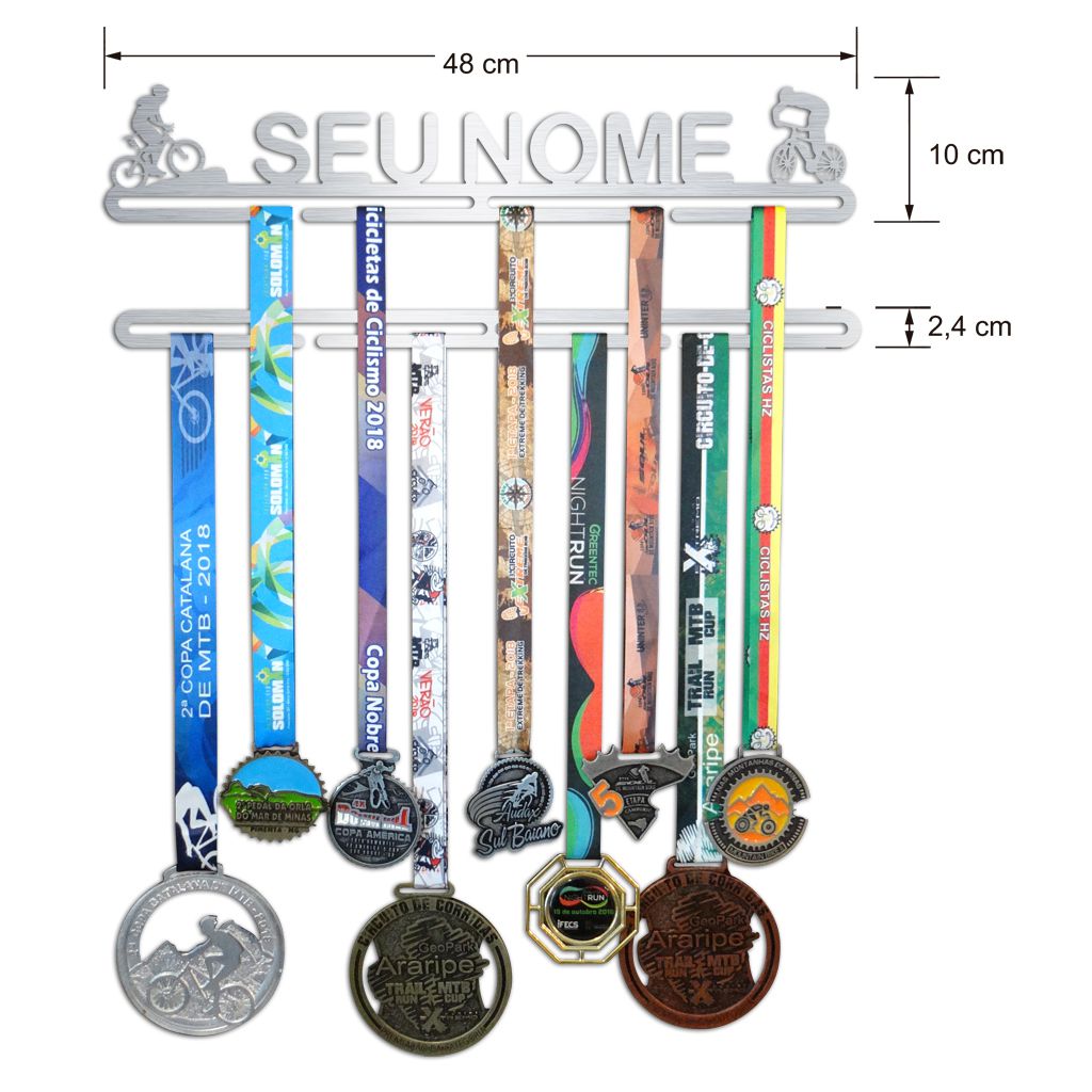 Porta Medalhas Personalizado de Mountain Bike