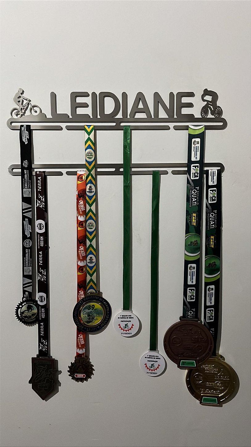 Porta Medalhas Personalizado de Mountain Bike