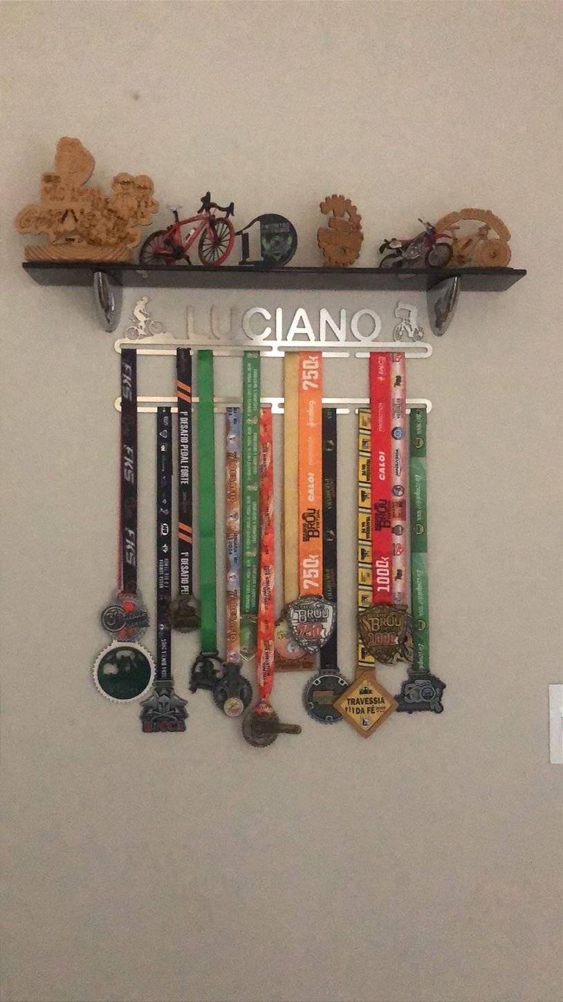 Porta Medalhas Personalizado de Mountain Bike