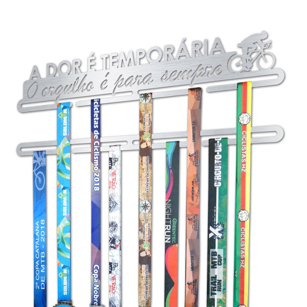 Porta Medalhas Ciclismo - A dor é temporária, O orgulho é para sempre