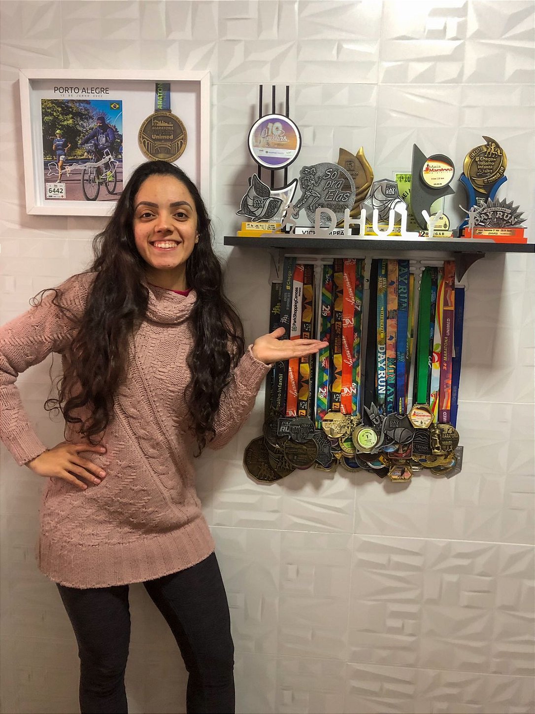 Porta Troféus e Medalhas Personalizado Com o Nome