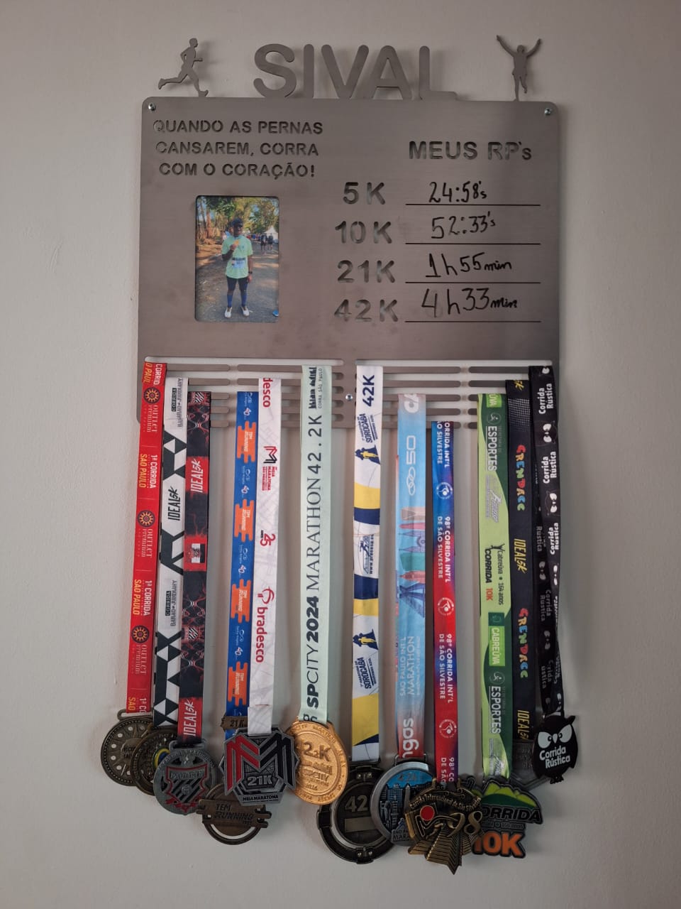 Porta Medalhas, Foto, RPs e Frase Personalizada