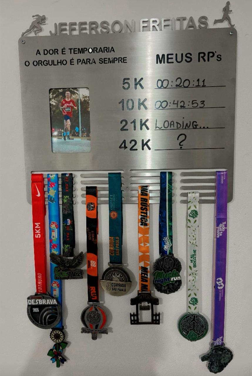 Porta Medalhas, Foto, RPs e Frase Personalizada