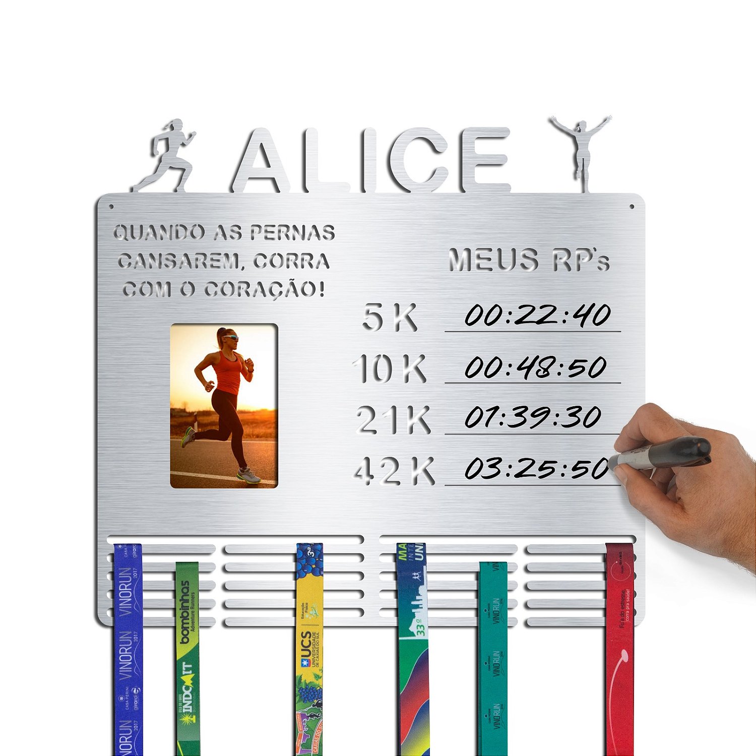 Porta Medalhas, Foto, RPs e Frase Personalizada