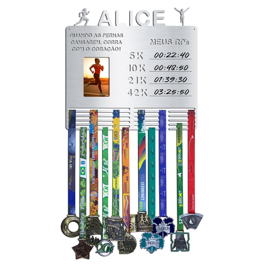 Porta Medalhas, Foto, RPs e Frase Personalizada