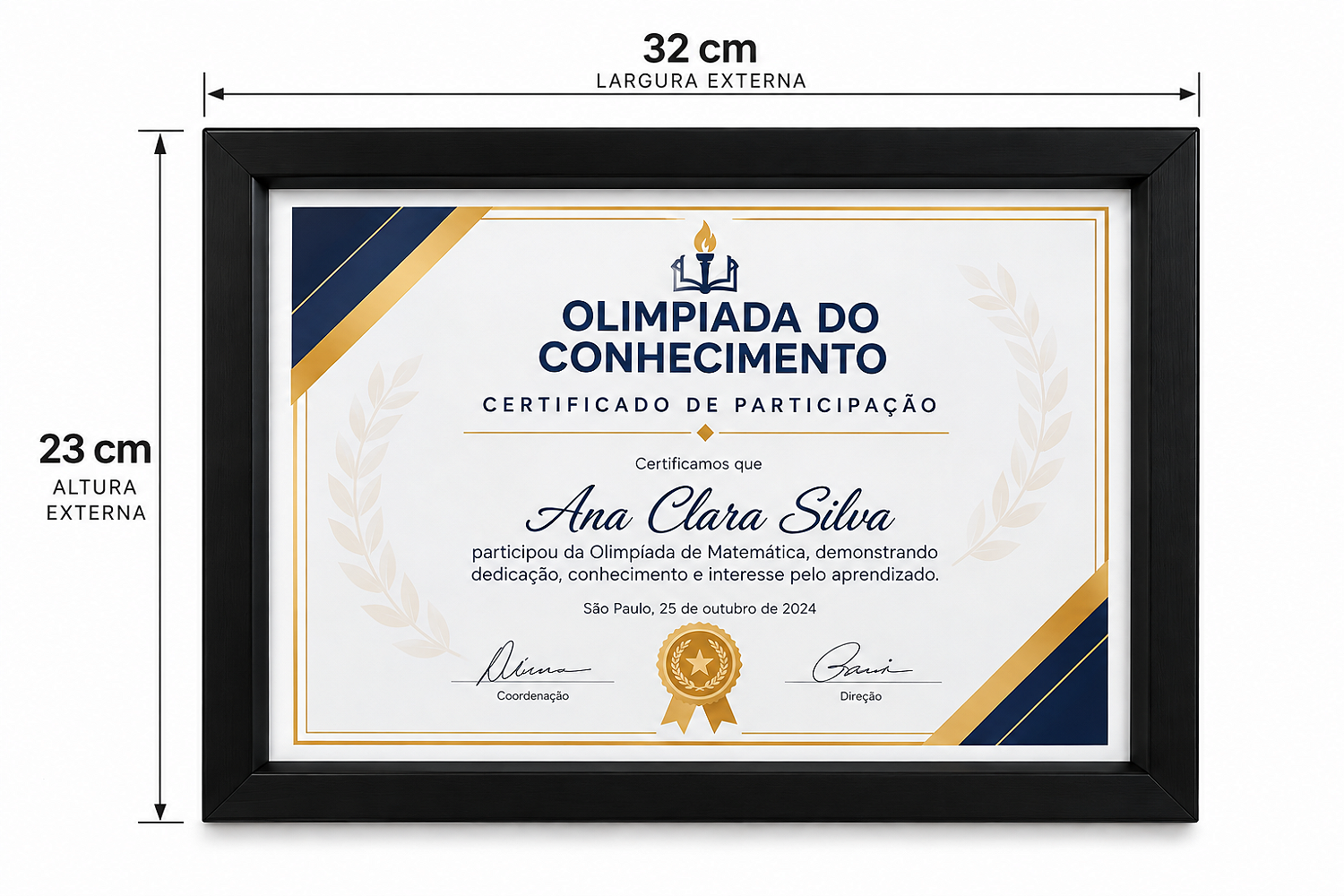 Porta Cerificados Olimpíadas do Conhecimento