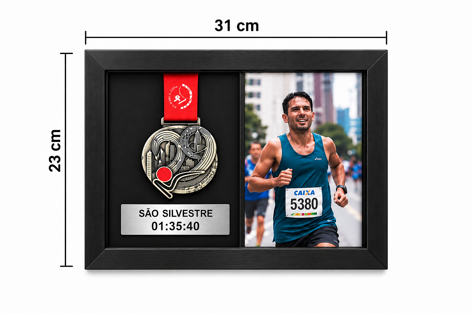 Quadro de Medalha e Foto Personalizada