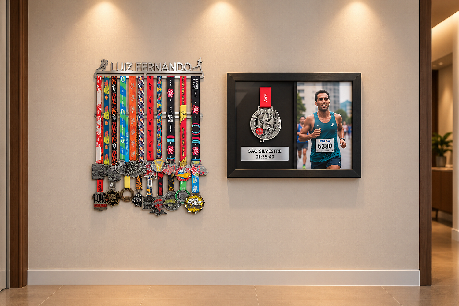 Quadro de Medalha e Foto Personalizada
