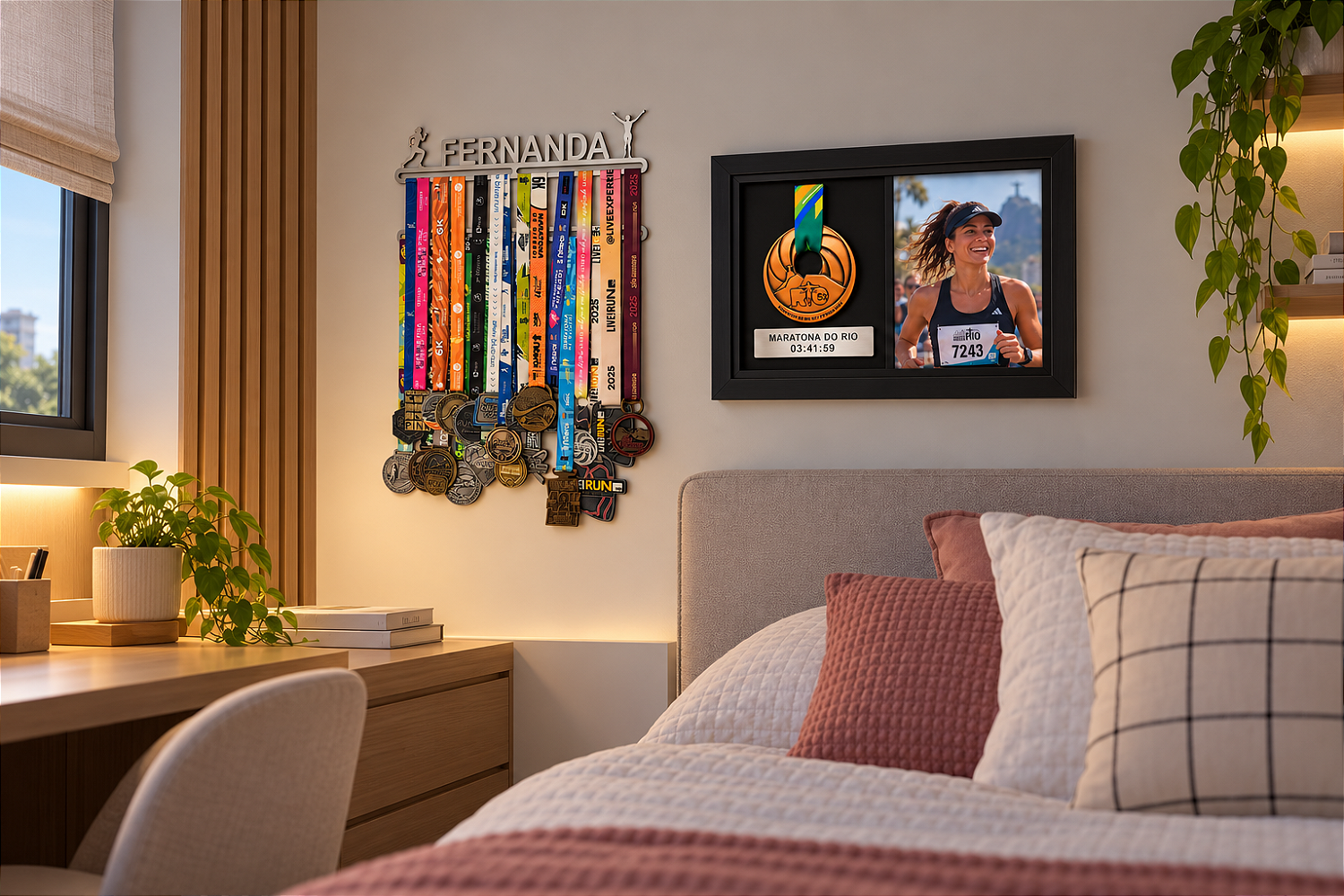 Quadro de Medalha e Foto Personalizada