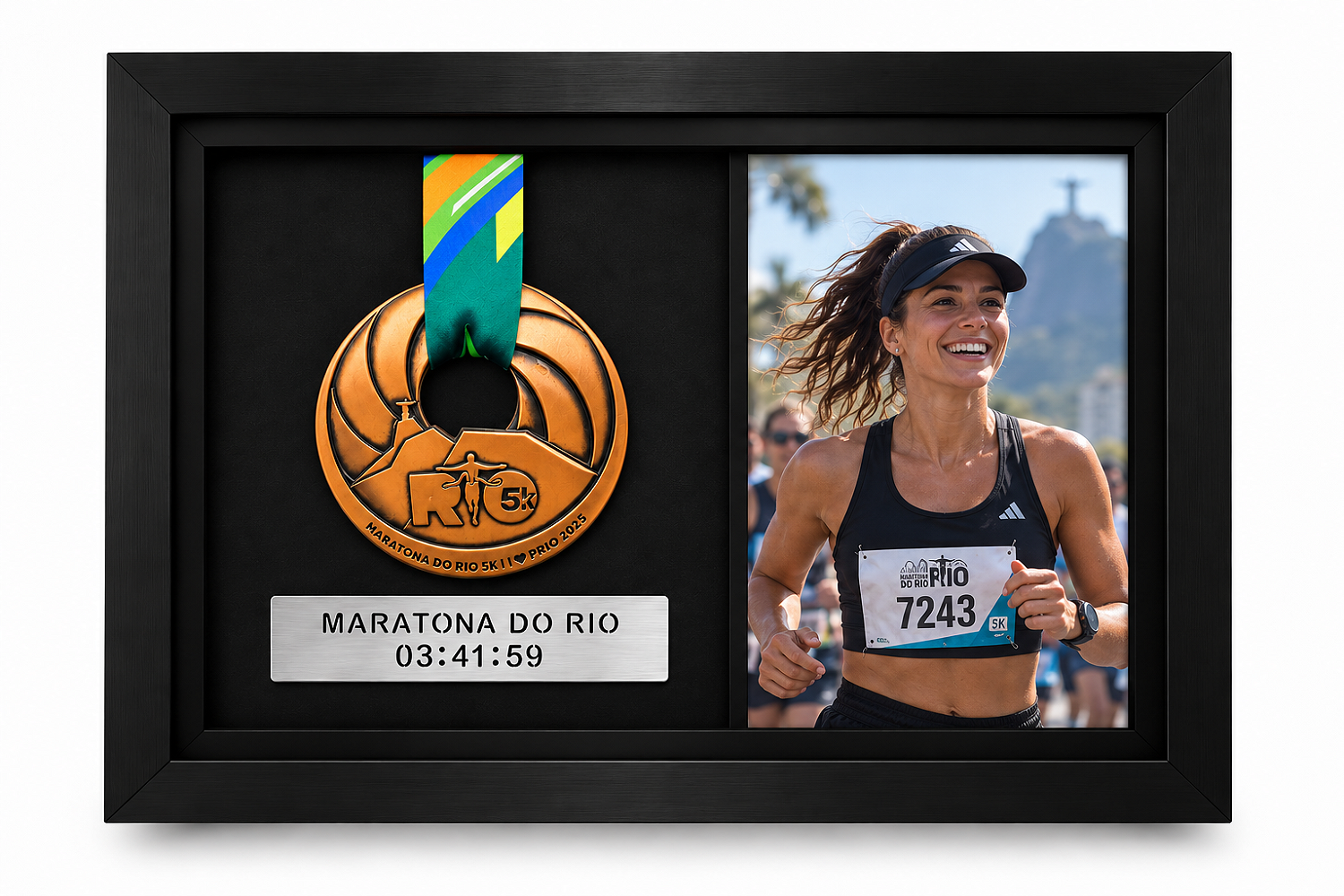 Quadro de Medalha e Foto Personalizada