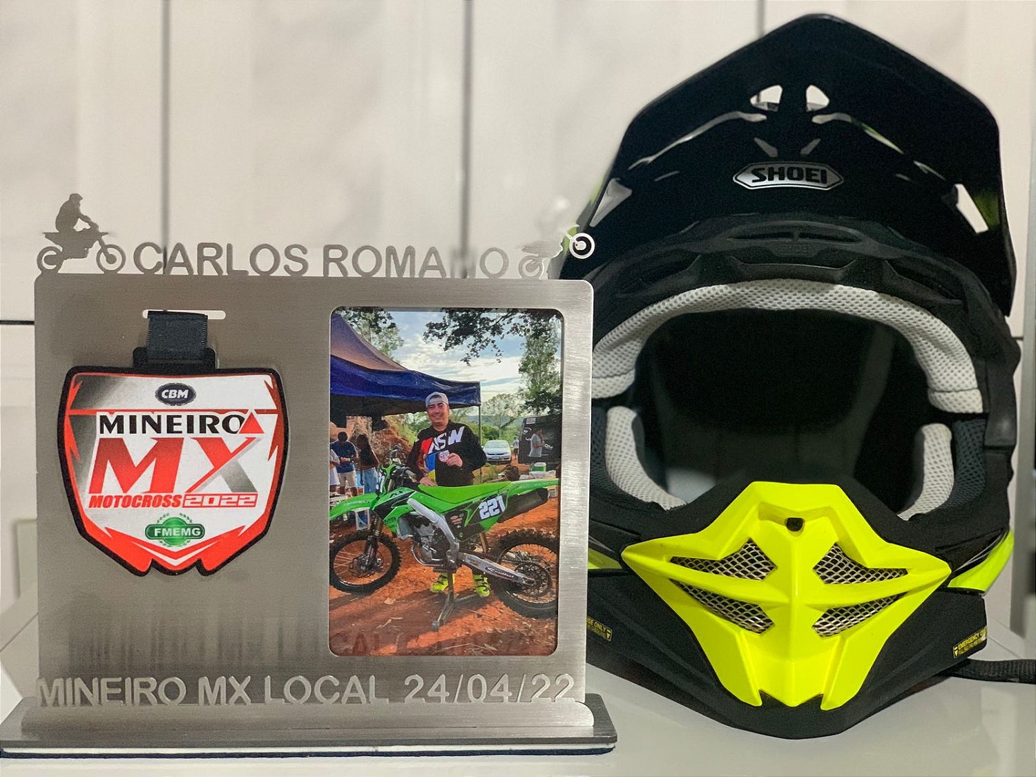 Porta Medalha e Foto Personalizado Com o Nome