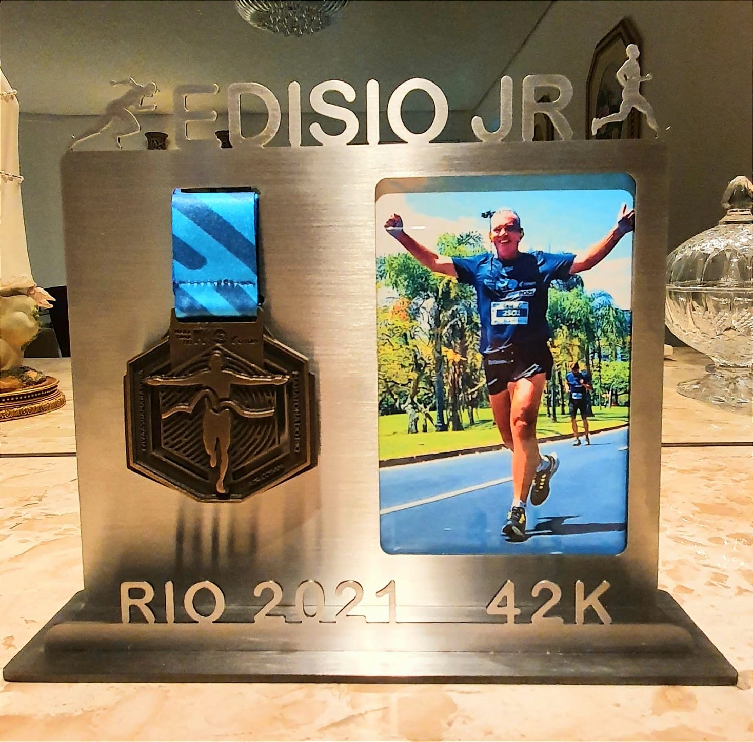 Porta Medalha e Foto Personalizado Com o Nome