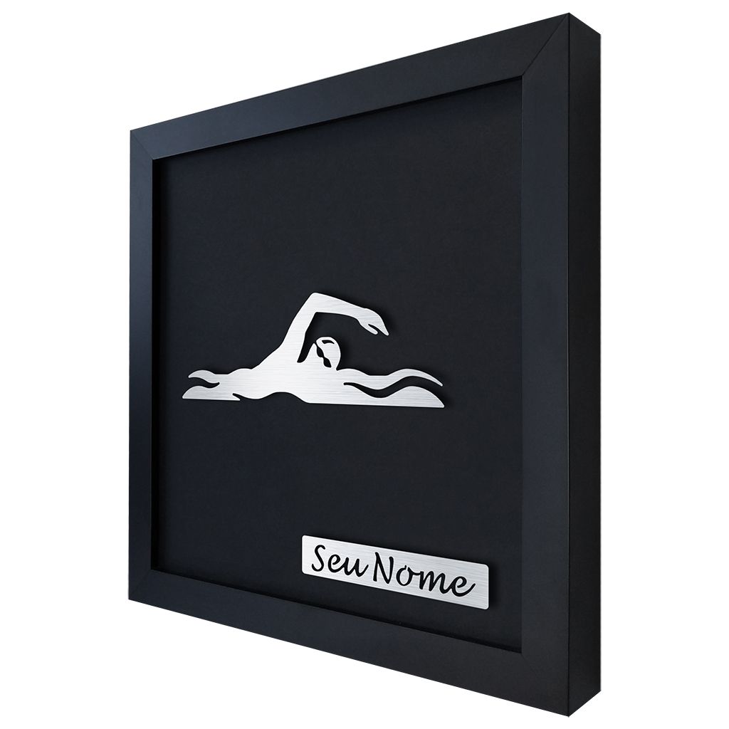 Quadro Decorativo de Natação Personalizado