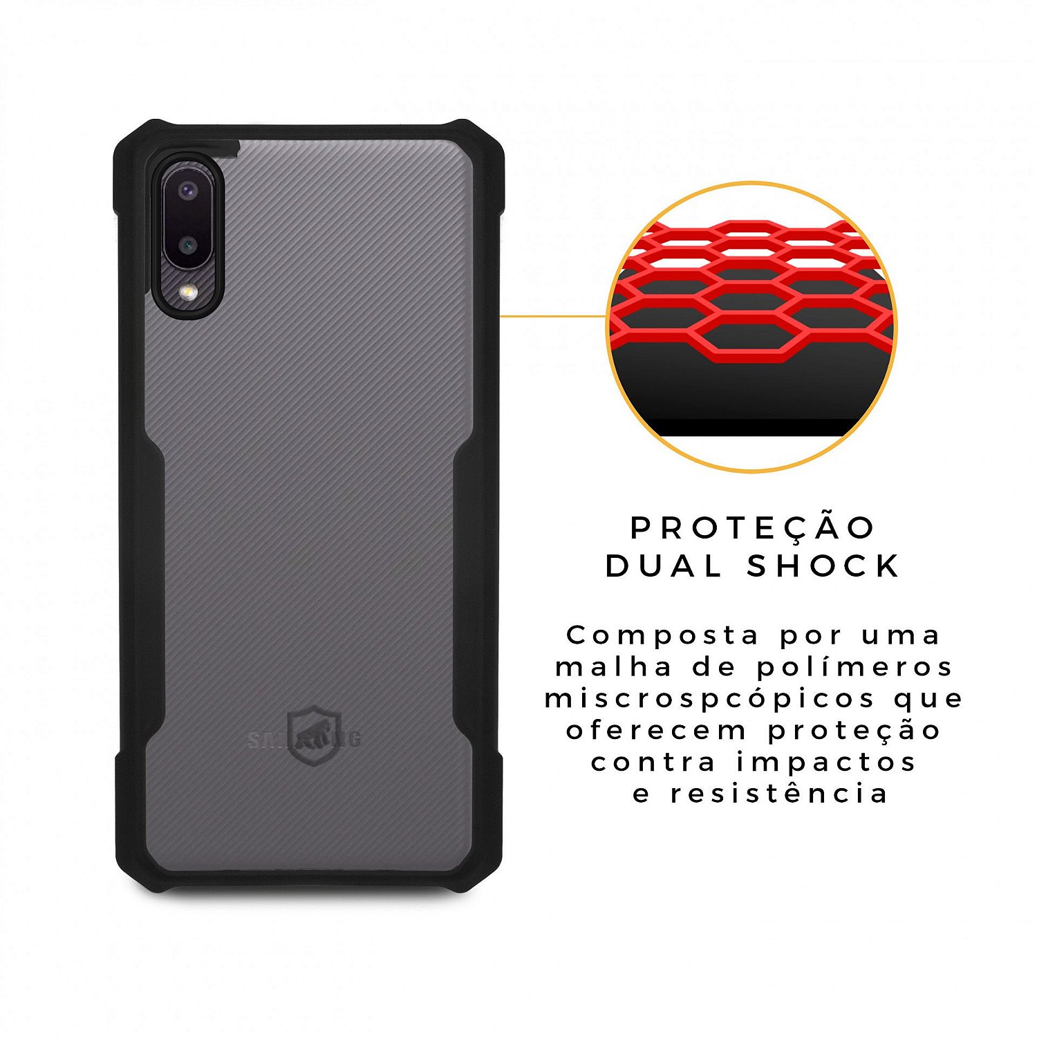 Capa para Samsung Galaxy A02 - Dual Shock X - Gshield - foto 3