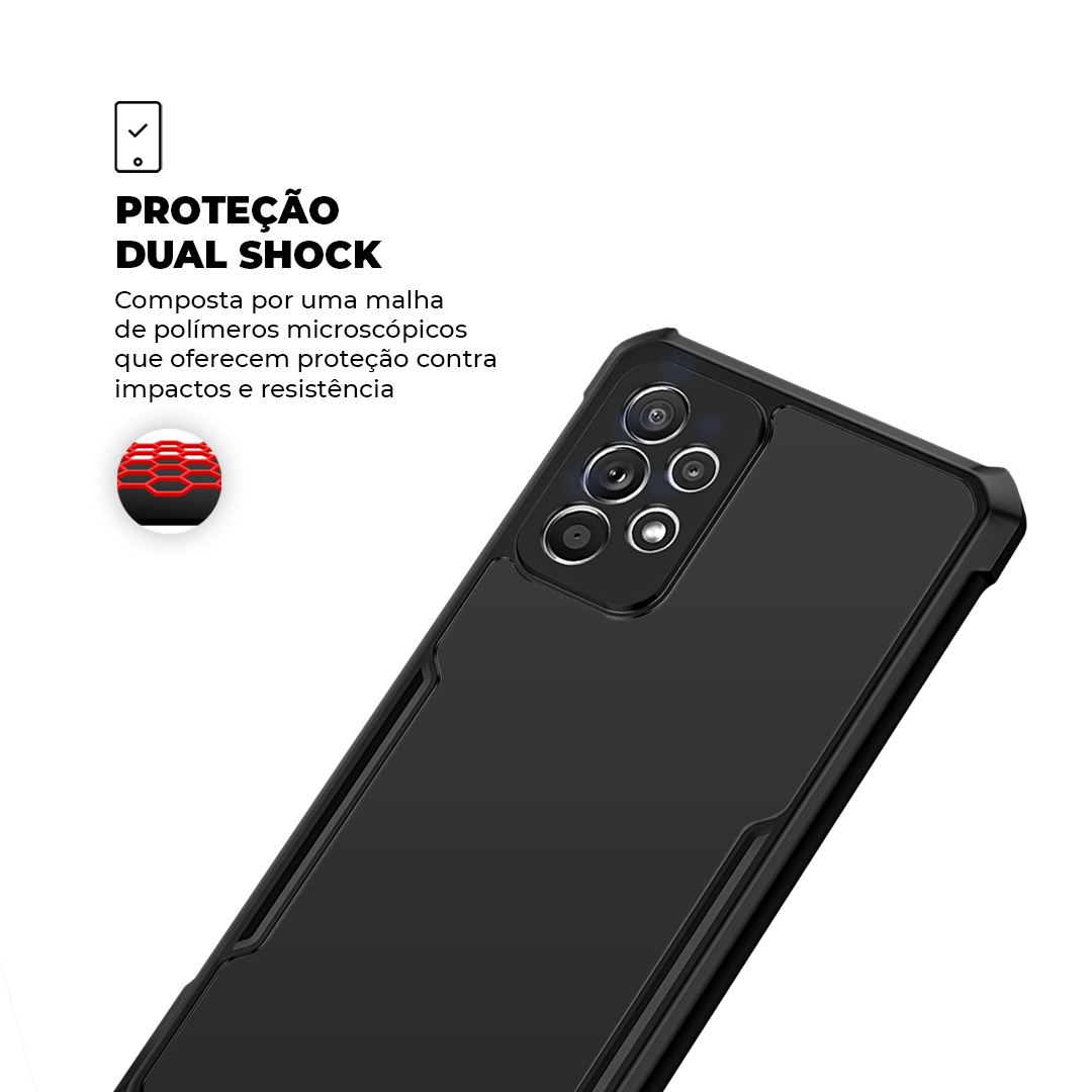Capa para Samsung Galaxy A72 - Dual Shock X - Gshield