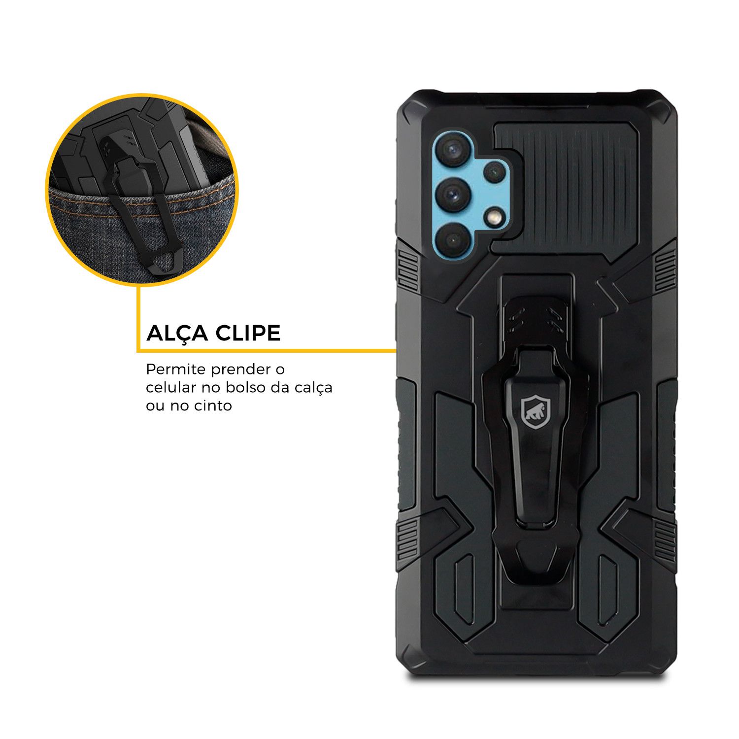 Capa para Samsung Galaxy A32 5G - Clip - Gshield