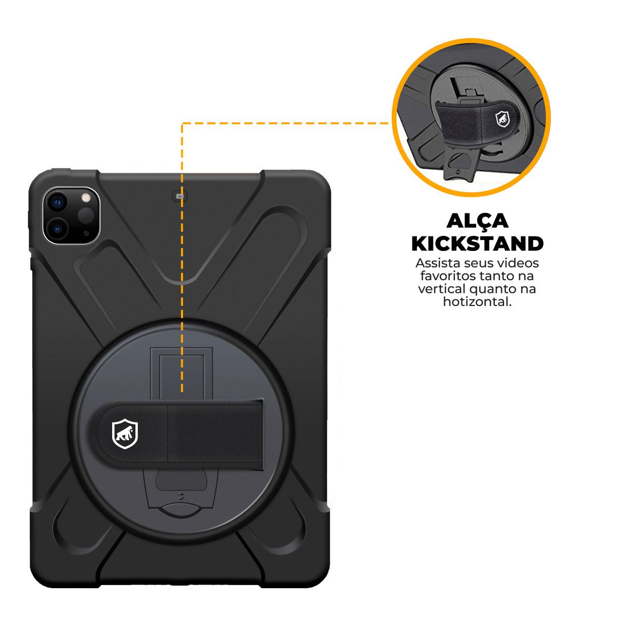 Capa para iPad Pro 12,9'' (2018/2020/2021/2022) - Phantom - Gshield