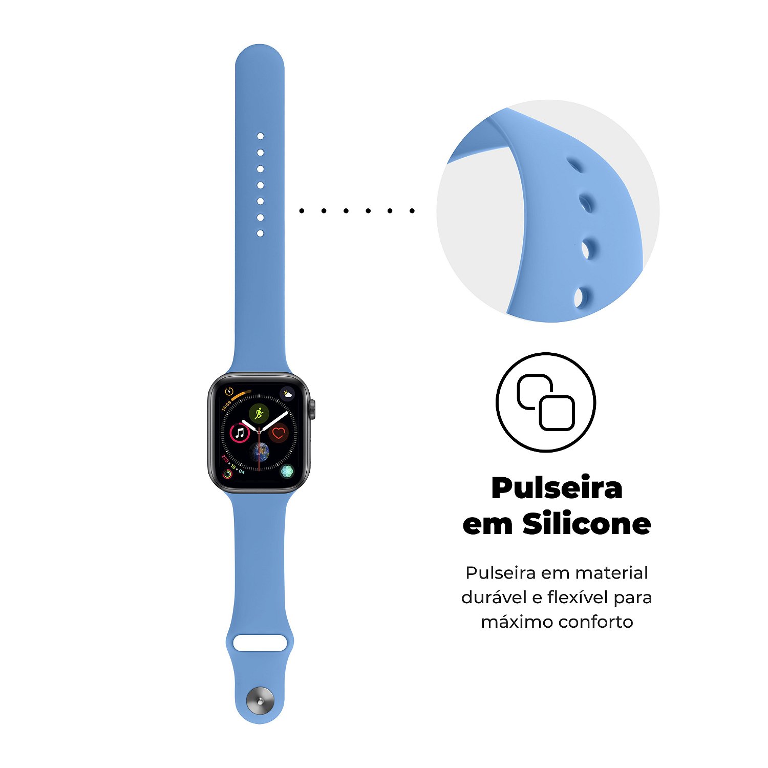 Pulseira para Apple Watch 38 / 40 / 41MM Ultra Fit - Azul - Gshield - foto 2
