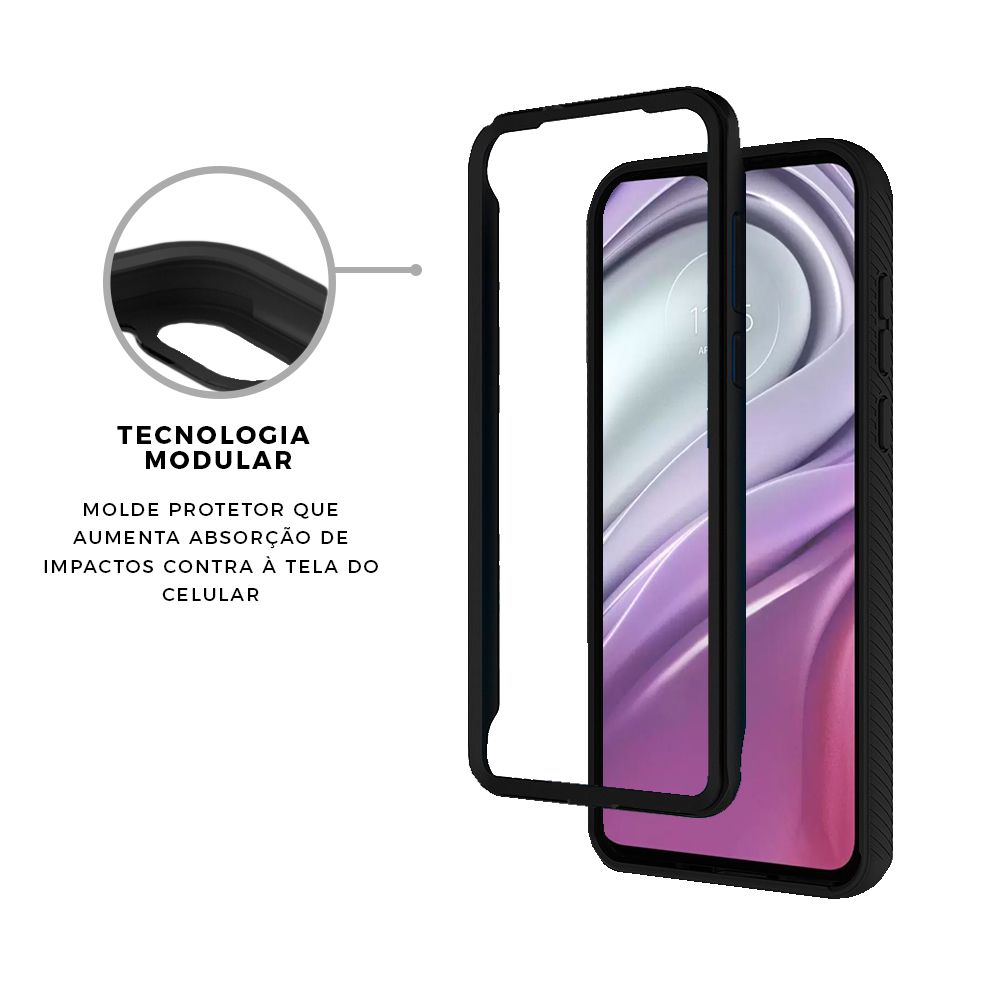 Capa para Motorola Moto G10 / G20 / G30 - Stronger Preta - Gshield