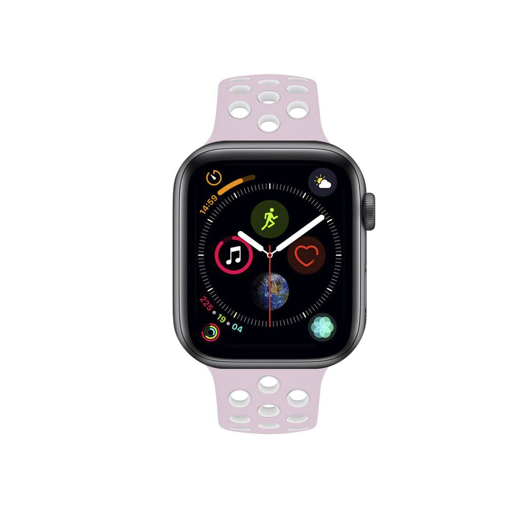 Pulseira para Apple Watch 38 / 40 / 41MM - Armor Running - Rosa e Branco - Gshield
