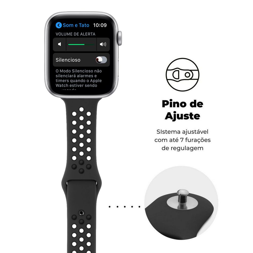 Pulseira para Apple Watch 38 / 40 / 41MM - Armor Running - Preto - Gshield