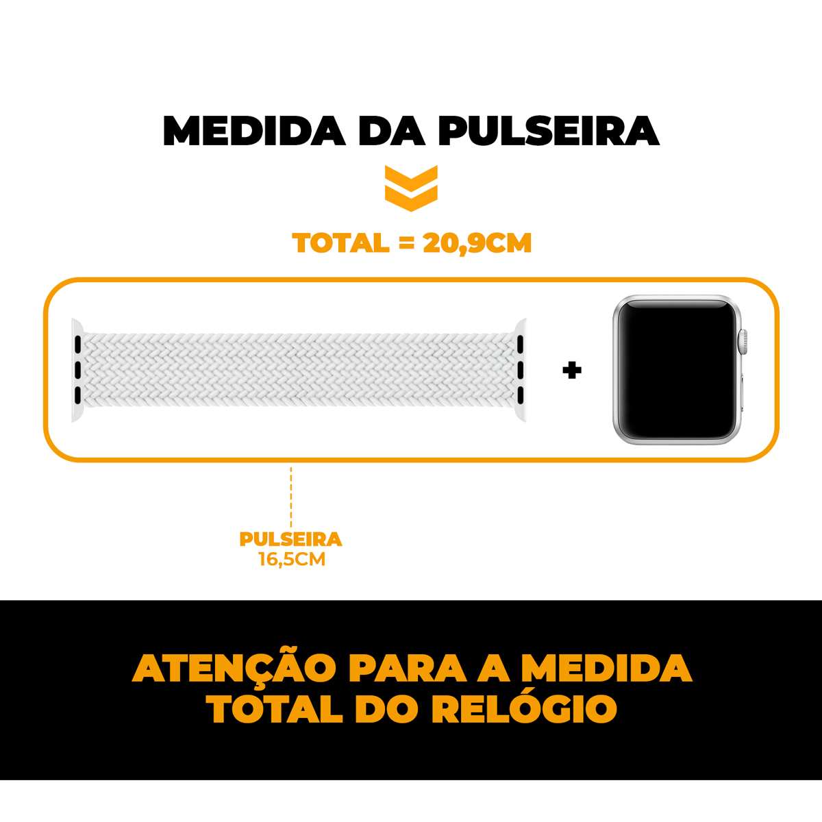 Pulseira para Apple Watch 42 / 44 / 45 / 49MM Armor Loop - Branca - Gshield - foto 3