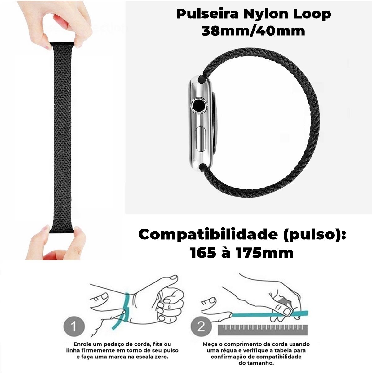 Pulseira para Apple Watch 38 / 40 / 41MM Armor Loop - Branca - Gshield - foto 7
