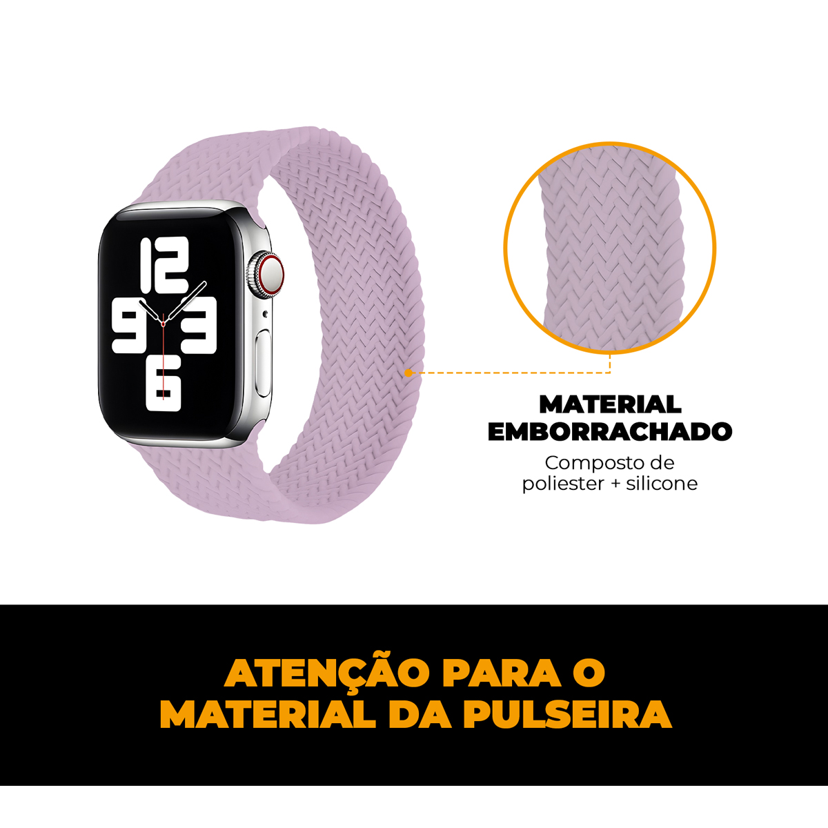 Pulseira para Apple Watch 42 / 44 / 45 / 49MM Armor Loop - Rosa - Gshield