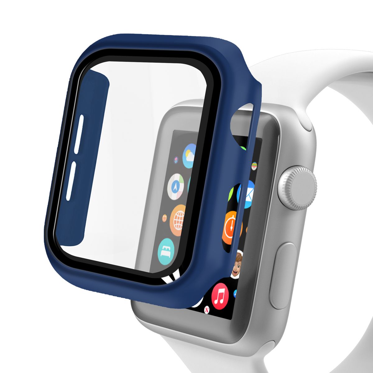 Case para Apple Watch 40MM - Armor - acompanha película integrada na case - Azul Navy - GshIeld
